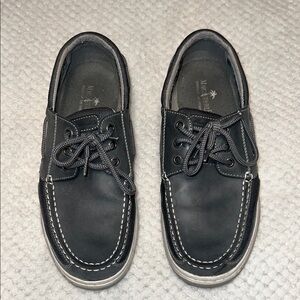Margaritaville Grey Boat Shoes Classic Moccasin Style